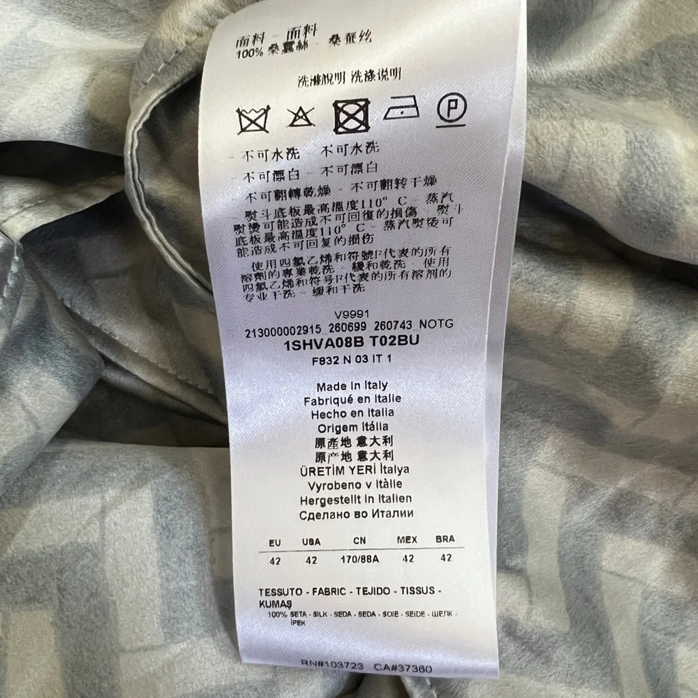 Giorgio Armani Satin Chevron Sleeveless Maxi Dress, size 42 IT/ 6 US - Picture 5 of 7